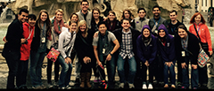 Study abroad group in Rome