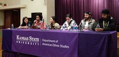 Hip-Hop at K-State: Rize and Decolonize! panel discussion featuring Psalm One, Rocky Rivera, Cihuatl Ce and Shining Soul