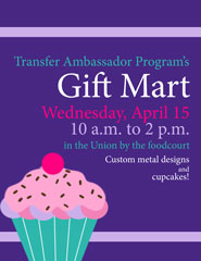 Flier for Transfer Ambassador Program's Gift Mart