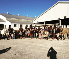 IHSA Club Team and their horses at Missouri State University
