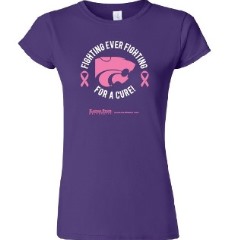 Ladies' K-State Fighting for a Cure shirt