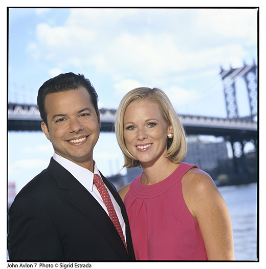 Husband and wife political pundits John Avlon and Margaret Hoover 