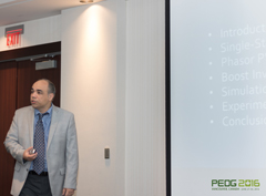 Mirafzal presenting at the PEDG 2016