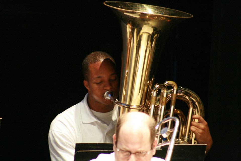 Ronald Atkinson, senior in music education. 