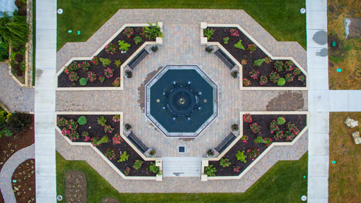 Aerial Gardens shot