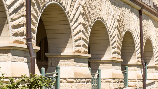 Hale Library arches