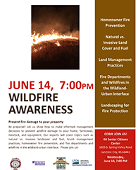 Wildfire meeting flyer