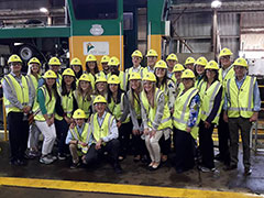 The group tours the MSF Sugar plant in northern Queensland.