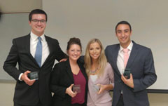 Winning team – Dayton Schmalzried, Aubrianna Graham, Courtney Hoffman and Josh Harper