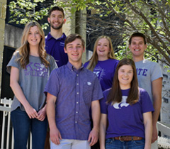 Photo taken by Maxwell Braasch, senior in biology and pre-med. Students left to right: Natalie Ost, Matthew Brettmann, Samuel Broll, Tate Gilchrist, Mackenzie Wahl and Garrison Olds.