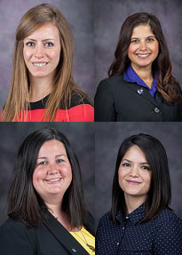 Lindsey Fouquette, Rebecca Laessig, Kellie Wilson and Roberta Maldonado Franzen