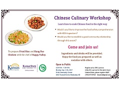 Flyer for culinary workshop
