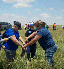 K-12 educators getting hands-on training through the ARET program