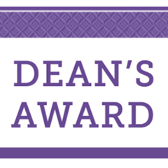 Dean's award graphic text