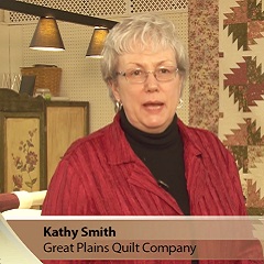 Kathy Smith, Great Plains Quilt Company owner & SBDC client