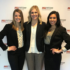 K-State Sales Team students (from left to right): Abbie O’Grady, Emily Voris and Valeria Rubio