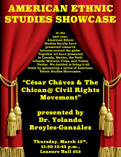 Broyles-González Showcase lecture on César Chávez