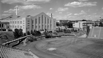 Ahearn Fieldhouse and the Campus "Cat"Walk