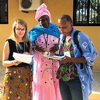 Peace Corps Volunteers and staff in Senegal