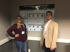 -	K-State seniors in anthropology, Kaylee Kerns and Jakob Hanschu, present their research at the 76th Annual Plains Anthropological Conference, October 27, 2018, San Antonio, TX.