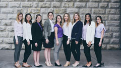 The 2018 Panhellenic board of directors.