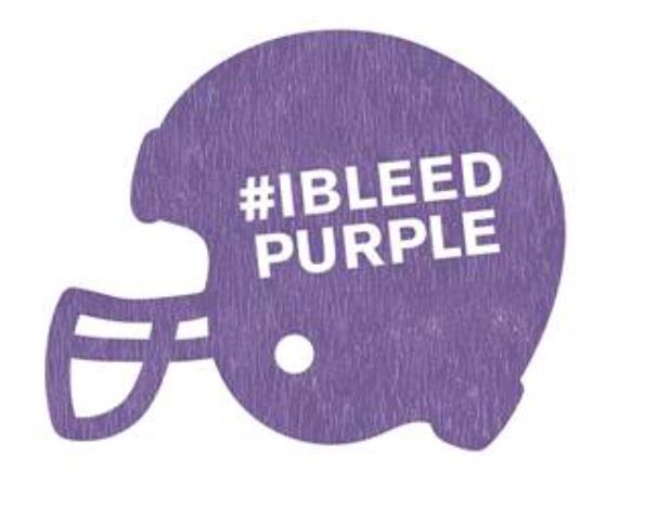 #IBLEEDPURPLE T-shirt design