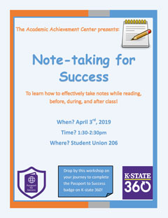 Note Taking Flyer