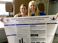 Third-year student Emma Winkley and Kate KuKanich