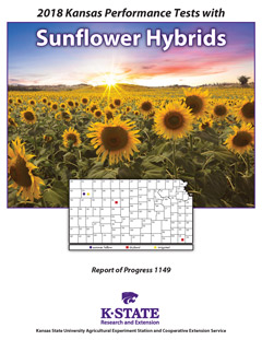 Cover to the 2018 sunflower performance tests