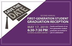 First-generation graduation reception invitation