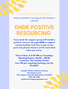 EMDR Positive Resourcing Group Flyer