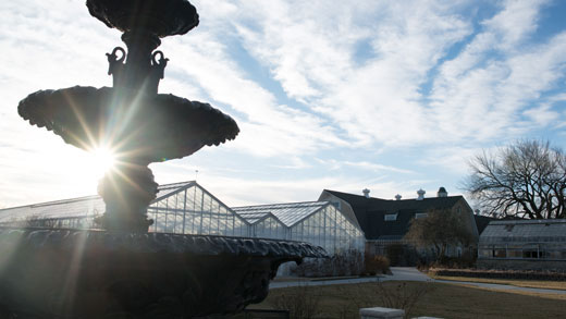 Fountain at Kansas State University Gardens