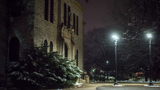 North side of Anderson Hall 