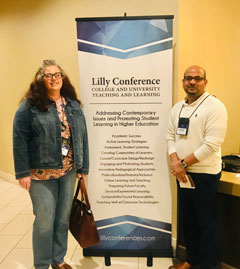 Cathryn Sparks and Pradeep Malreddy at Lilly Conference