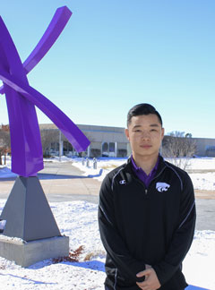 Jay Li, junior in airport management at K-State Polytechnic, has been selected for a scholarship from Airports Council International-North America.