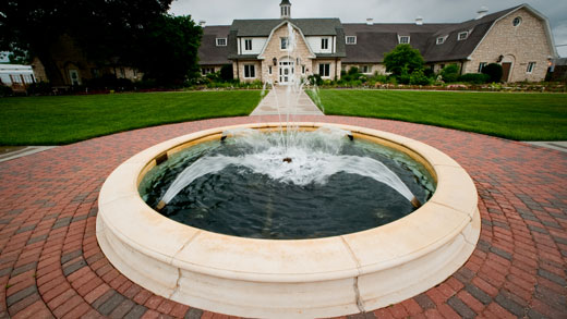 Fountain at K-State Gardens