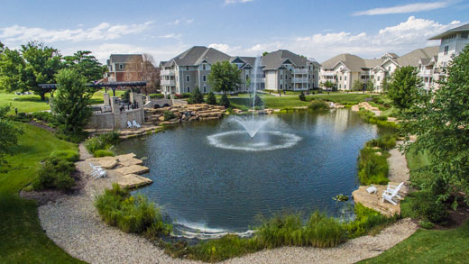 Jardine Apartments fountain