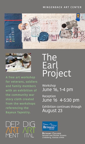 The Earl Project exhibition poster at Bethany College
