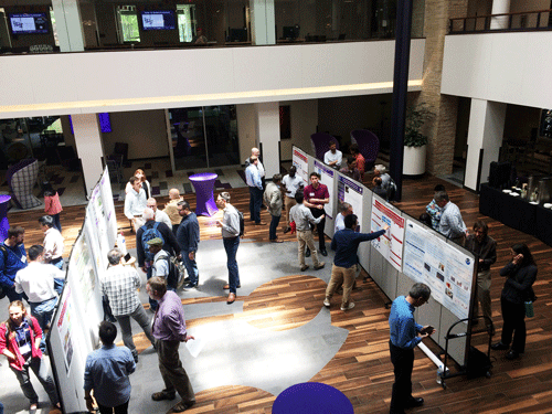 Graduate Student Poster Competition in K-State Student Union Courtyard on 22-May-2019