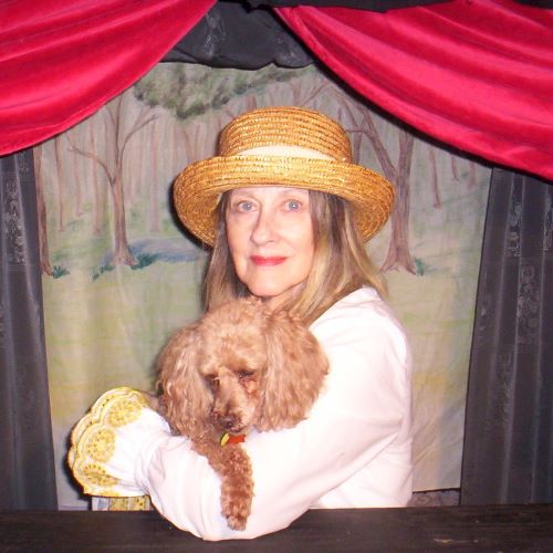 Linda Zimmer and poodle Toby