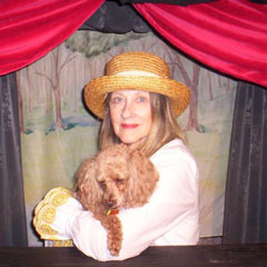 Linda Zimmer and poodle Toby
