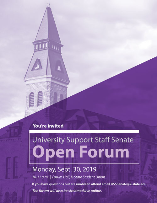 Fall 2019 USS Open Forum flyer