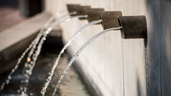 Fountains at Bosco Student Plaza 