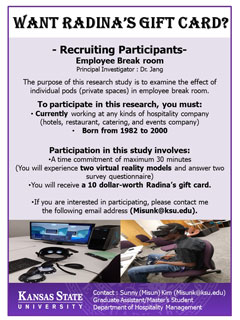 This is the flyer for the recruitment.