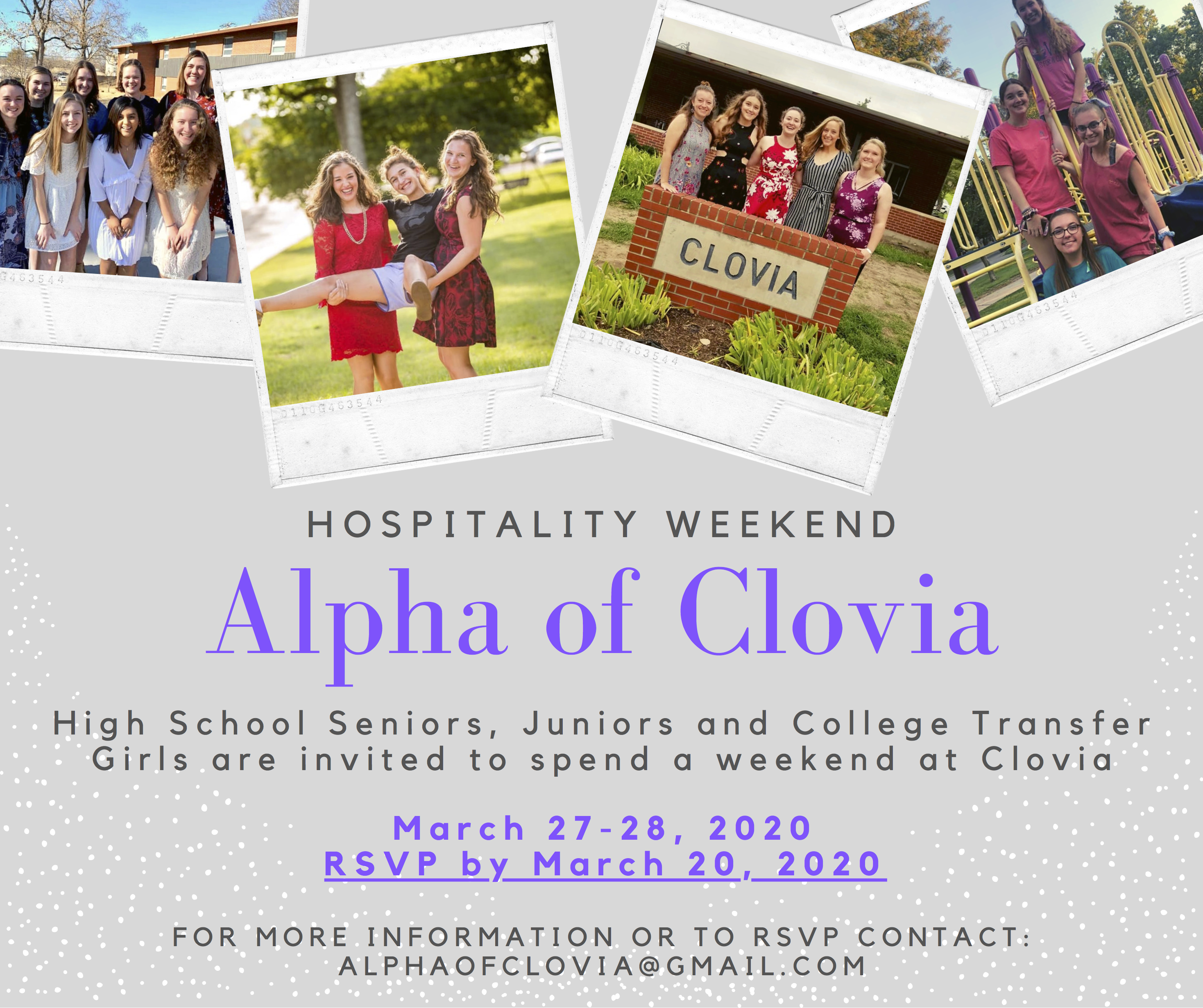 Hospitality Weekend flyer