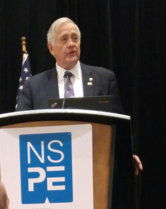 Roberts addresses national engineering audience