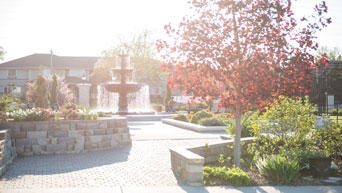 Fountain at Kansas State University Gardens