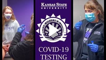 COVID-19 testing at Lafene Health Center