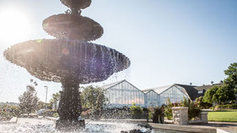 Fountain at Kansas State University Gardens