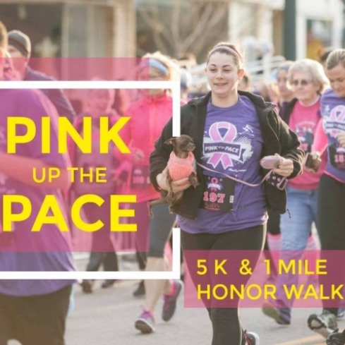 photo of past Pink Up the Pace 5K participants 